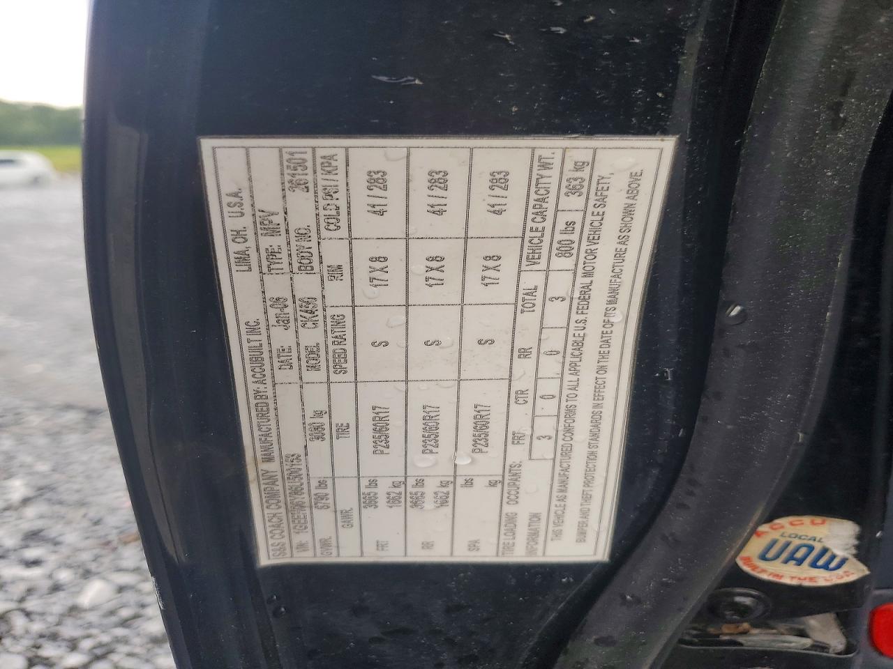 2006 Cadillac Commercial Chassis Black vin: 1GEEH06Y86U500153