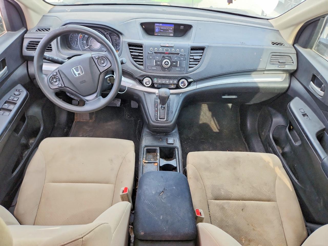 2015 Honda Cr-v Lx White vin: 5J6RM3H36FL027555
