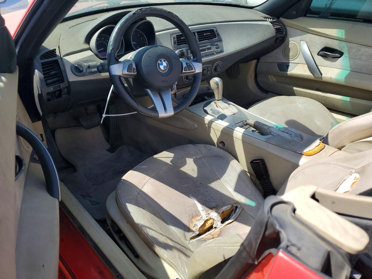 2004 Bmw Z4 3.0 Red vin: 4USBT53424LU06291