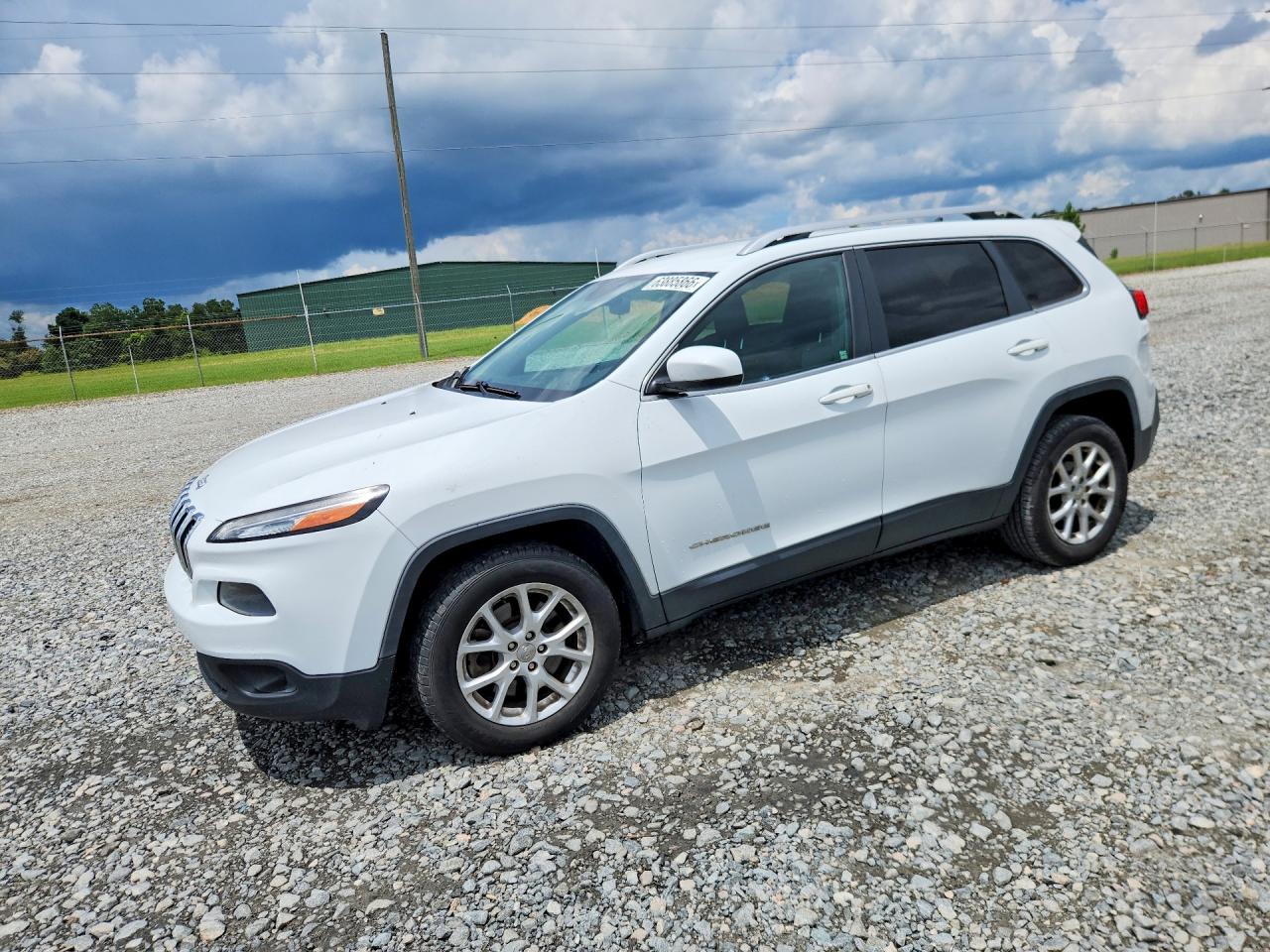 2014 Jeep Cherokee Latitude White vin: 1C4PJLCB0EW158157