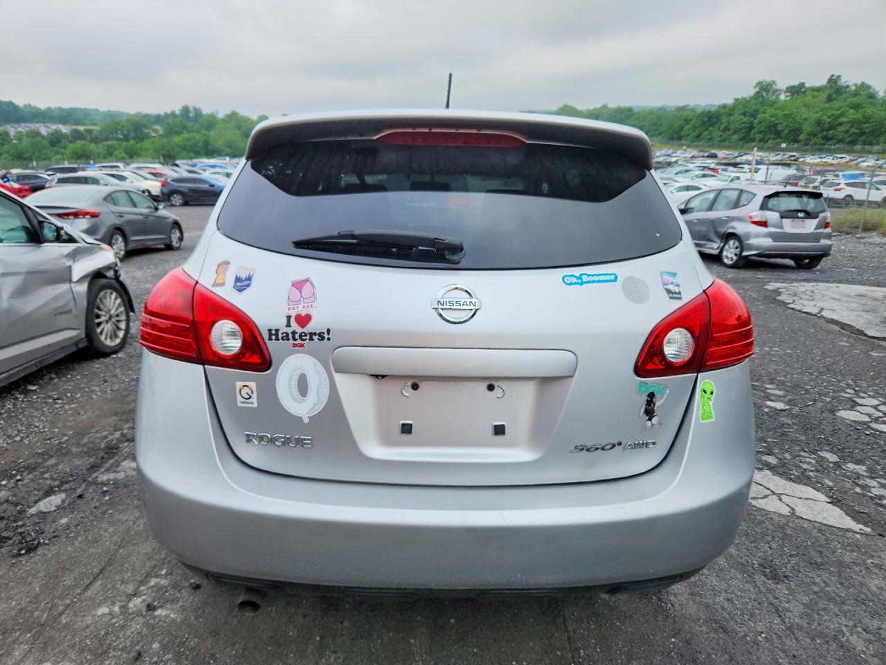 2010 Nissan Rogue S Silver vin: JN8AS5MV9AW143484