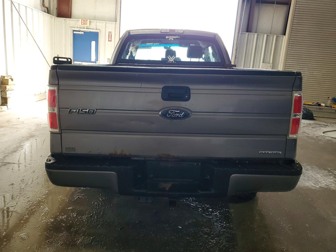 2014 Ford F150 Super Cab Gray vin: 1FTFX1EF8EKF34254
