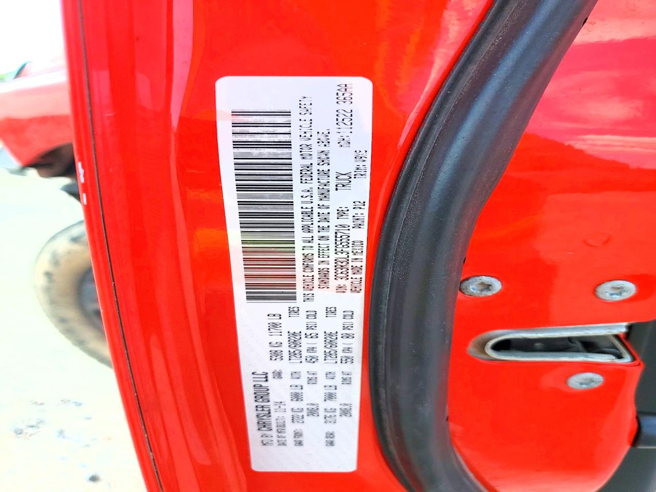 2015 Ram 3500 Slt Red vin: 3C63R3DL3FG555710