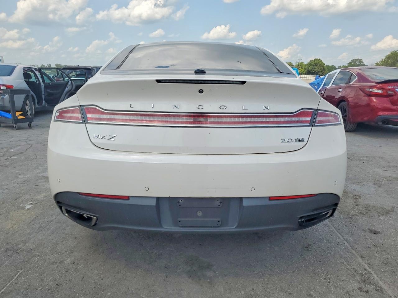 2015 Lincoln Mkz White vin: 3LN6L2J94FR617707