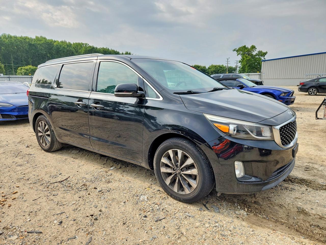 2015 Kia Sedona Sx Black vin: KNDMC5C14F6018999