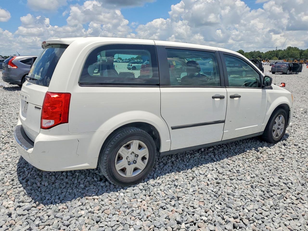 2012 Dodge Grand Caravan Se White vin: 2C4RDGBG8CR415110