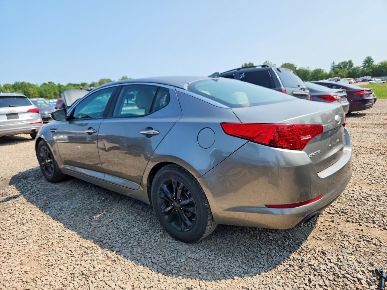 2013 Kia Optima Lx Серый vin: 5XXGM4A76DG228515