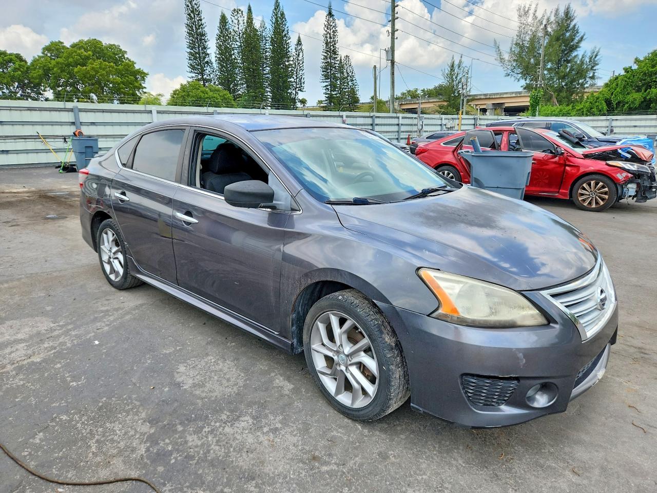 2015 Nissan Sentra Sr Gray vin: 3N1AB7AP6FY302624