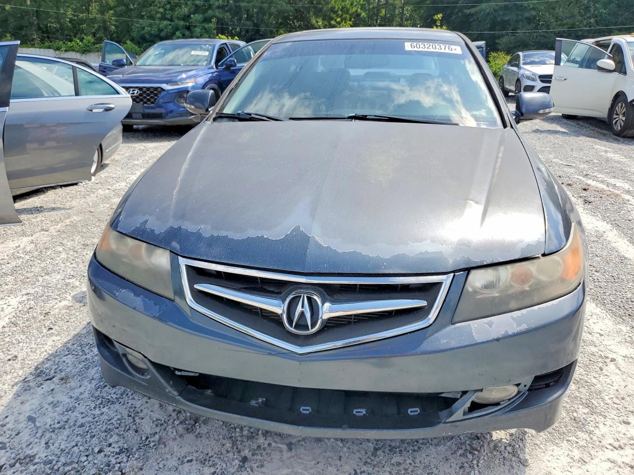 2007 Acura Tsx Gray vin: JH4CL96957C019536
