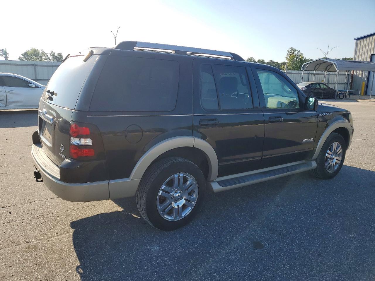 2007 Ford Explorer Eddie Bauer Black vin: 1FMEU64E87UA91455