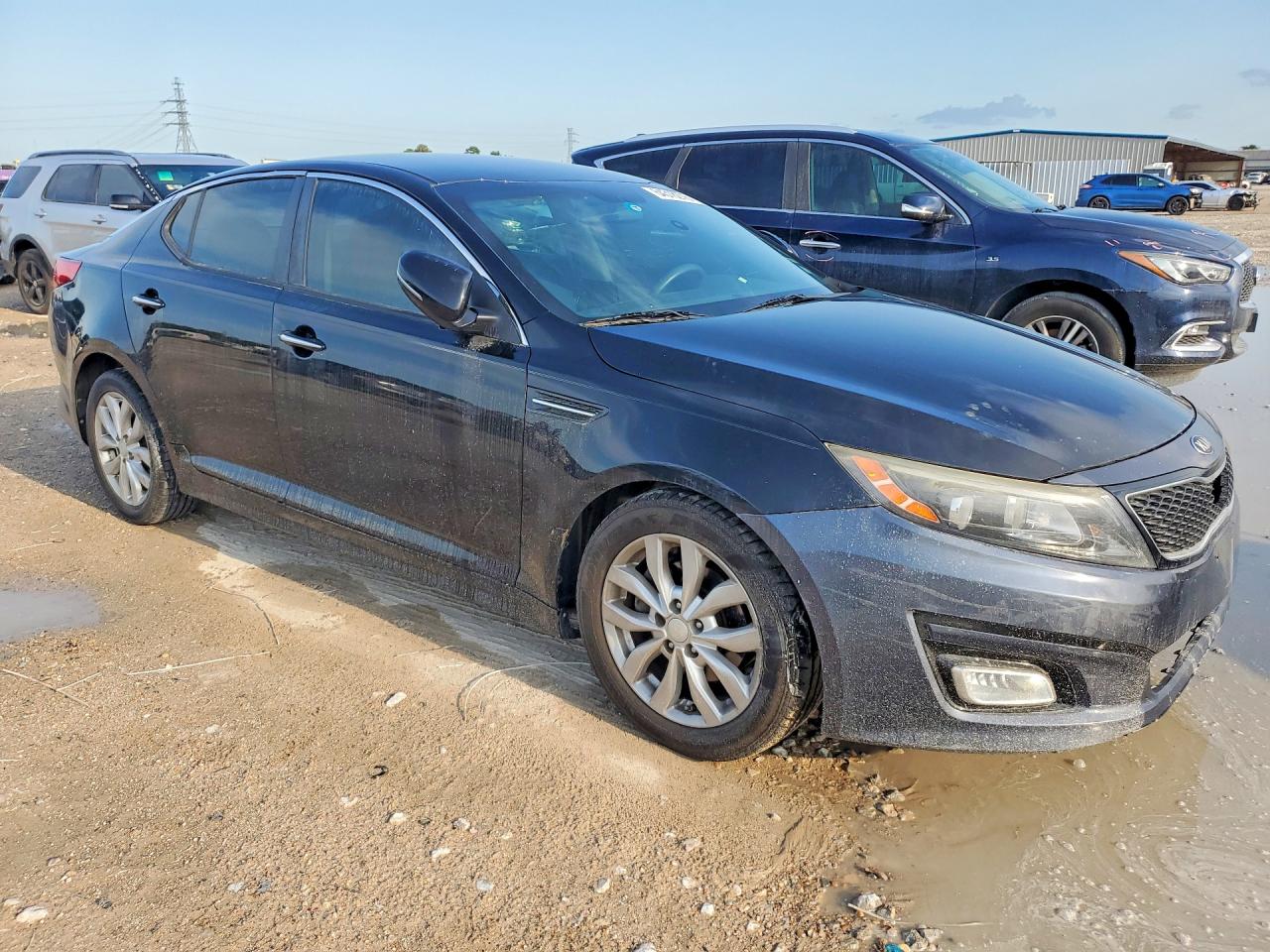 2015 Kia Optima Lx Black vin: 5XXGM4A71FG357717