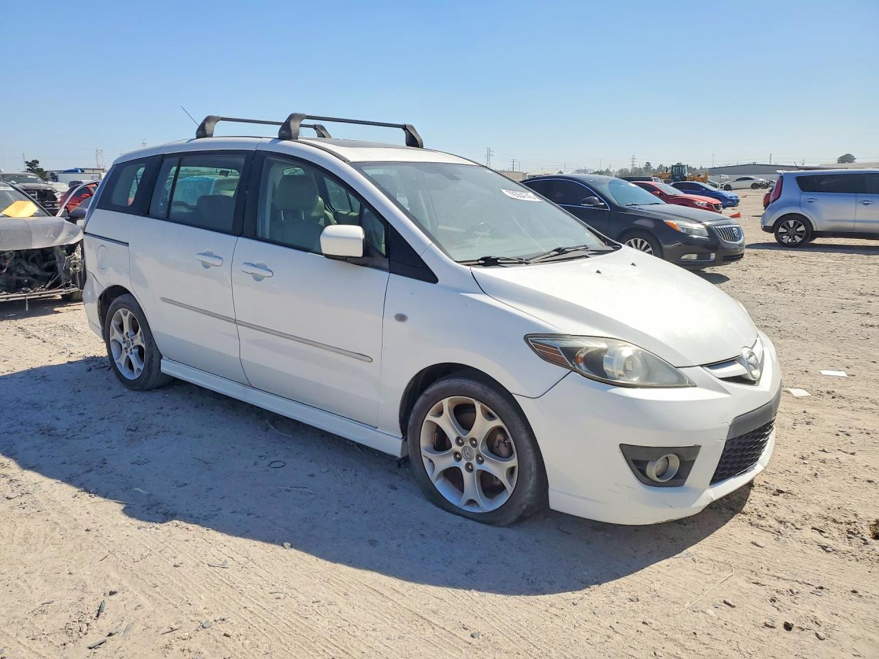 2008 Mazda 5 White vin: JM1CR293X80322703