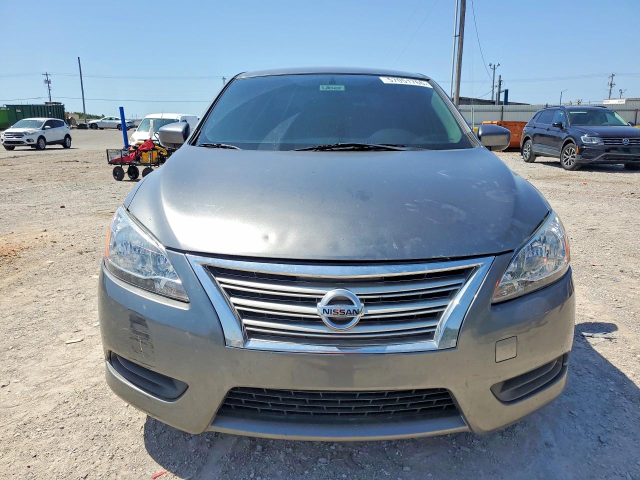 2015 Nissan Sentra Sv Серый vin: 3N1AB7AP5FY259359