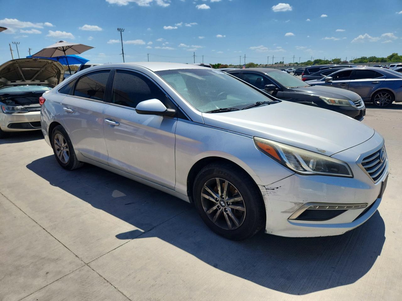 2015 Hyundai Sonata Se Silver vin: 5NPE24AFXFH068022