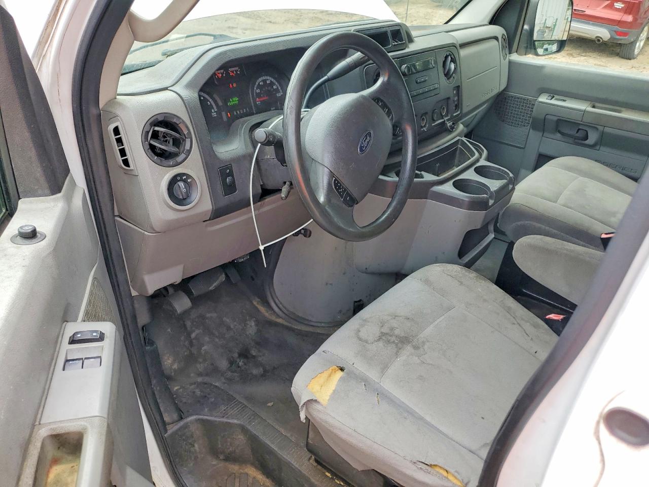 2014 Ford Econoline E250 Van White vin: 1FTNE2EW7EDA53701