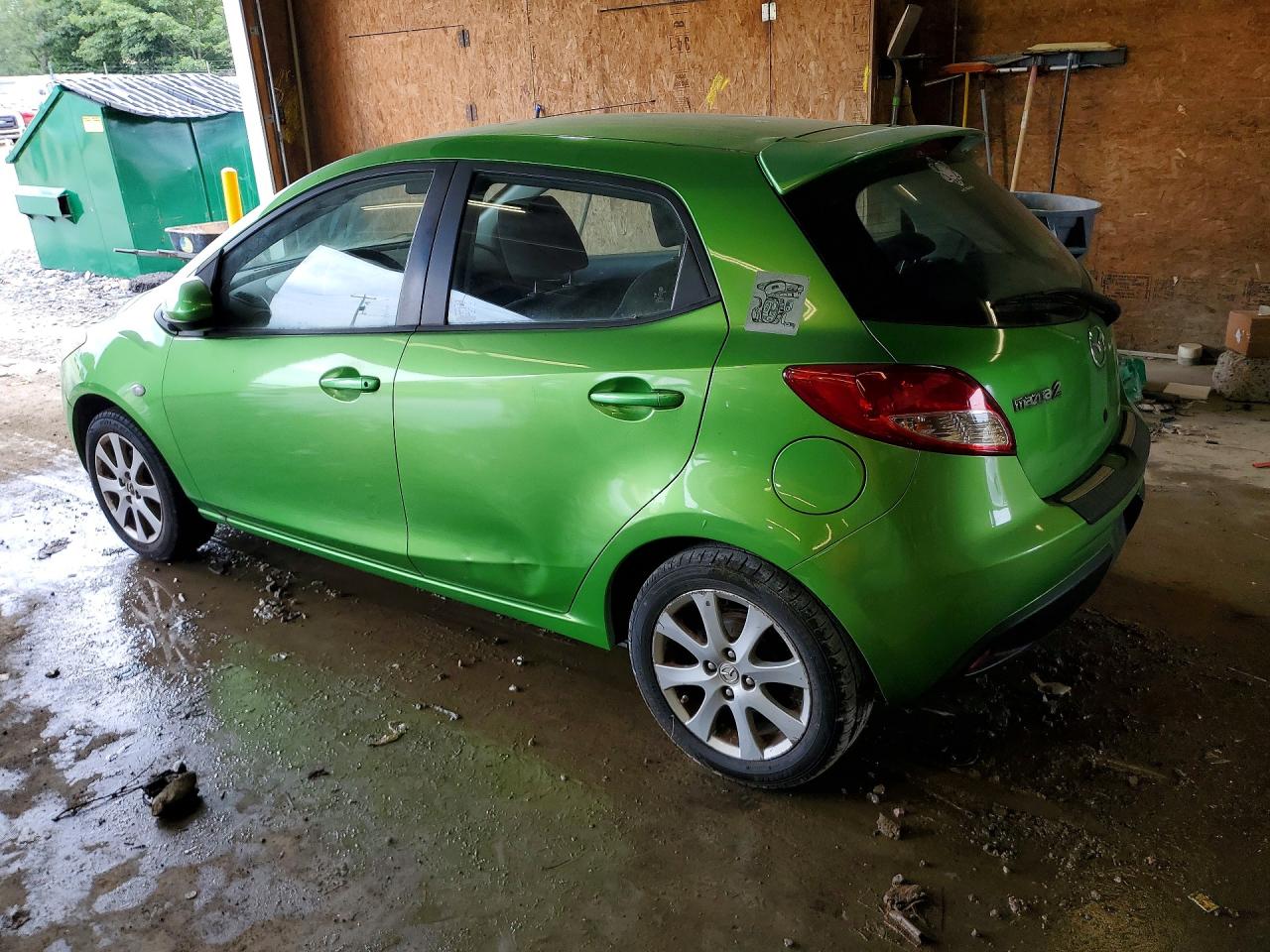 2011 Mazda Mazda2 Зеленый vin: JM1DE1HZ6B0130153