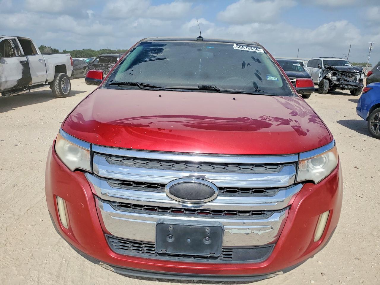 2011 Ford Edge Se 4d Suv Fwd Red vin: 2FMDK3KC7BBB03370