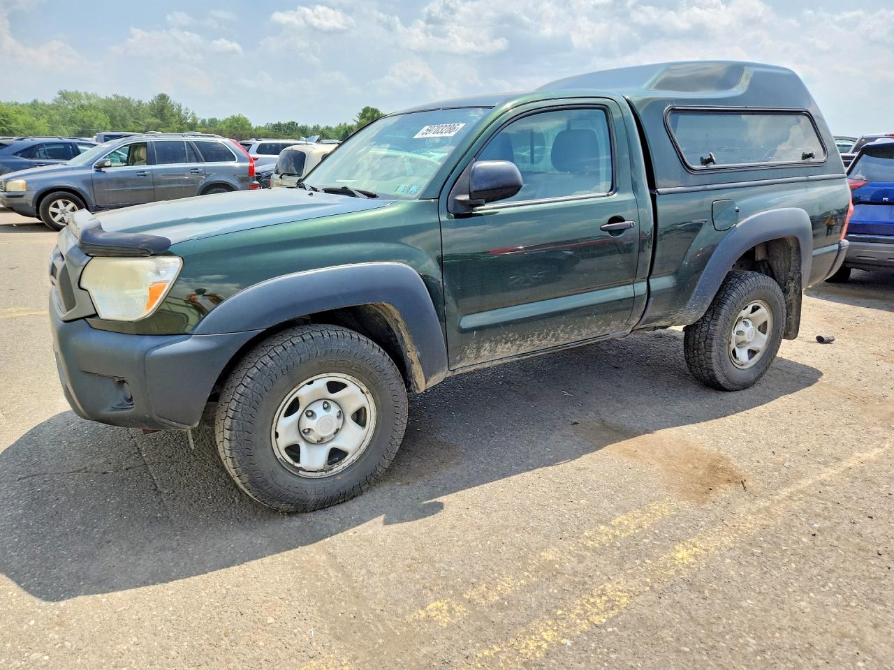 2012 Toyota Tacoma Base Green vin: 5TFPX4EN8CX011541
