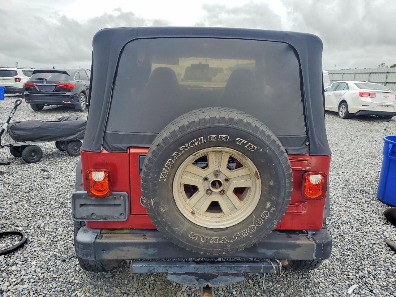 1998 Jeep Wrangler / Tj Se Burgundy vin: 1J4FY29P7WP752173