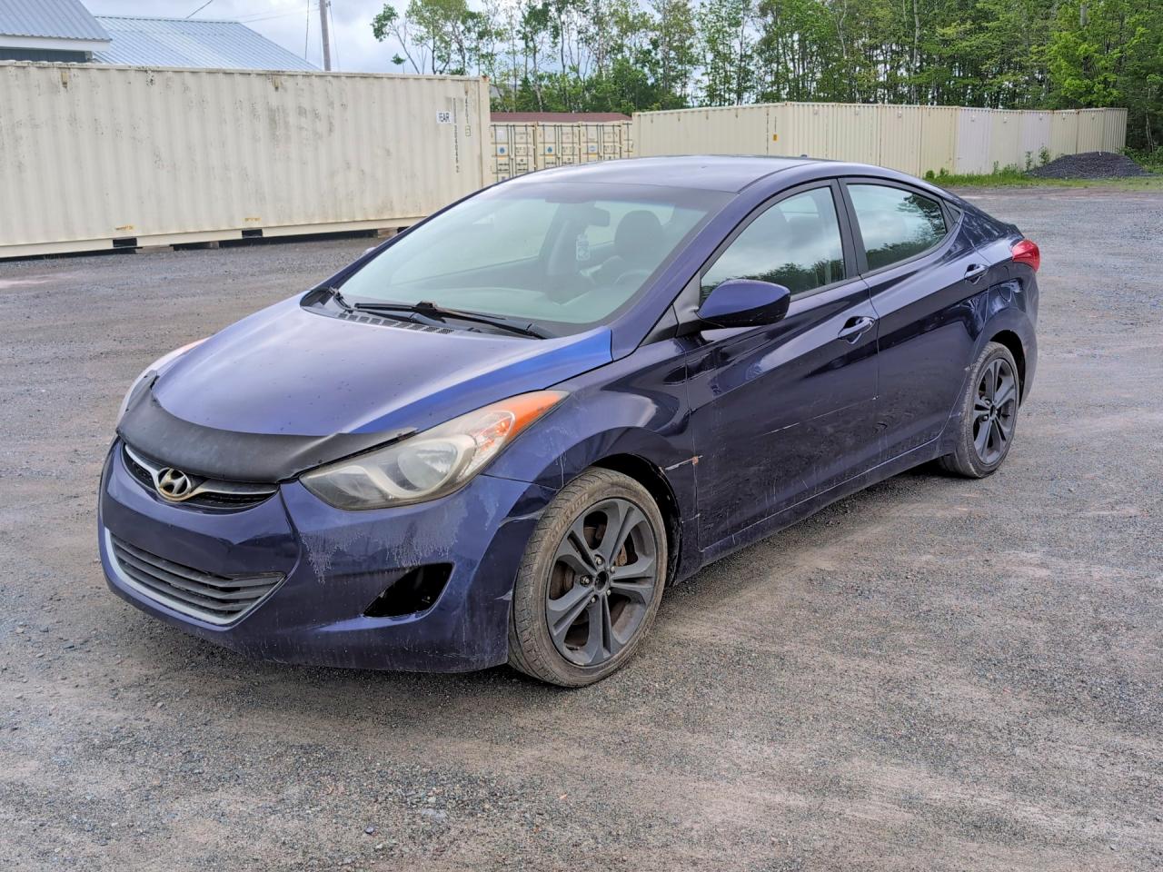 2012 Hyundai Elantra Gls Blue vin: 5NPDH4AE2CH116240