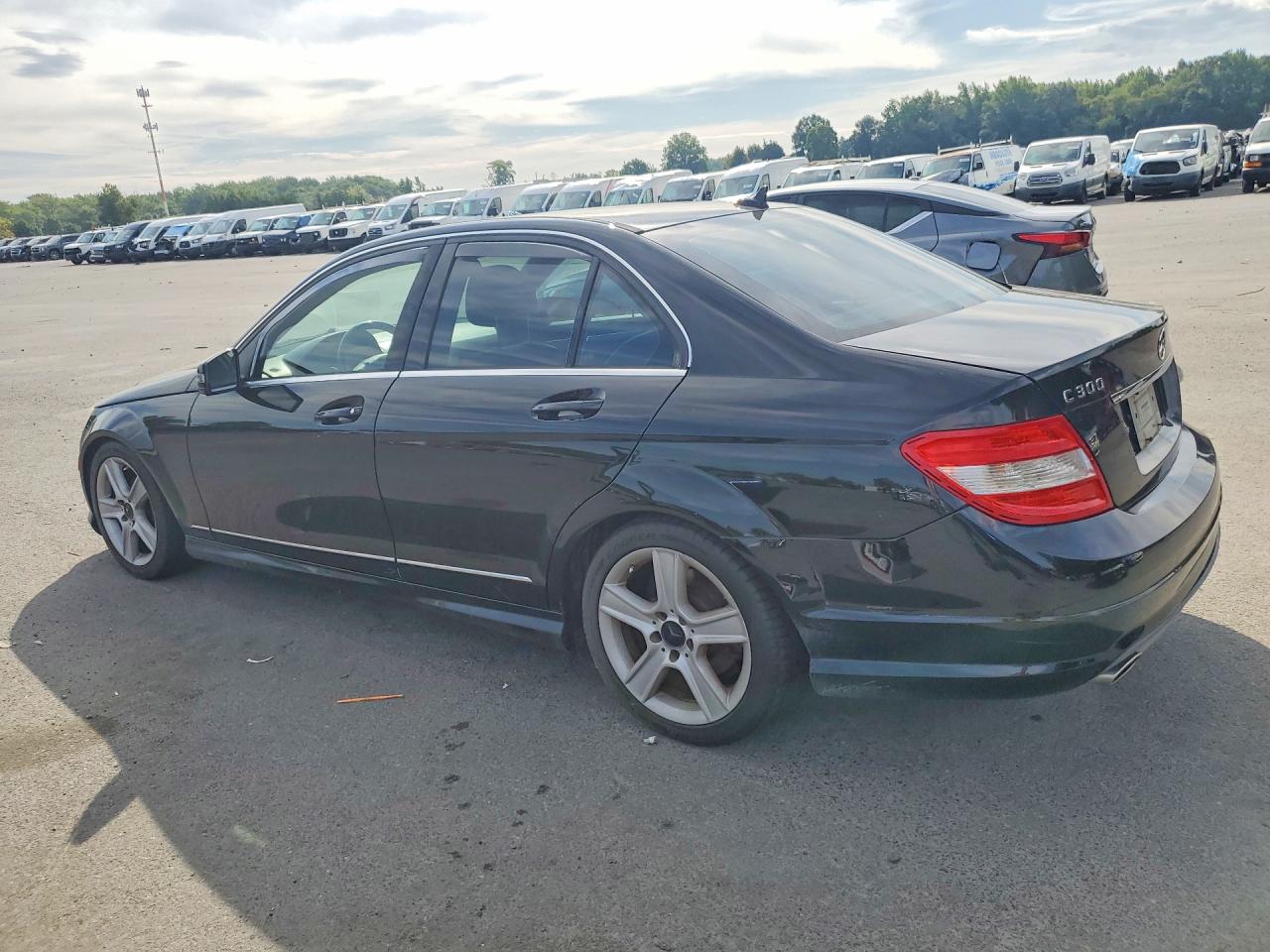 2010 Mercedes-benz C 300 4matic Black vin: WDDGF8BB9AR095865