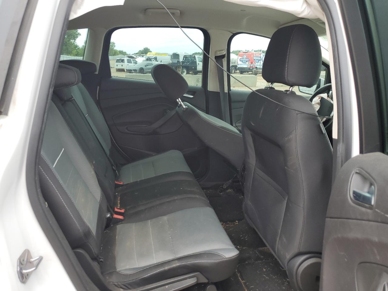 2015 Ford C-max Se White vin: 1FADP5AU0FL123595