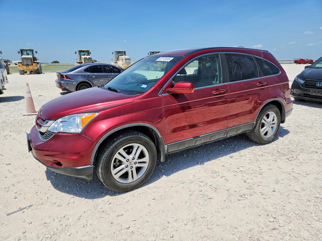 2011 Honda Cr-v Exl Red vin: 5J6RE4H7XBL035268