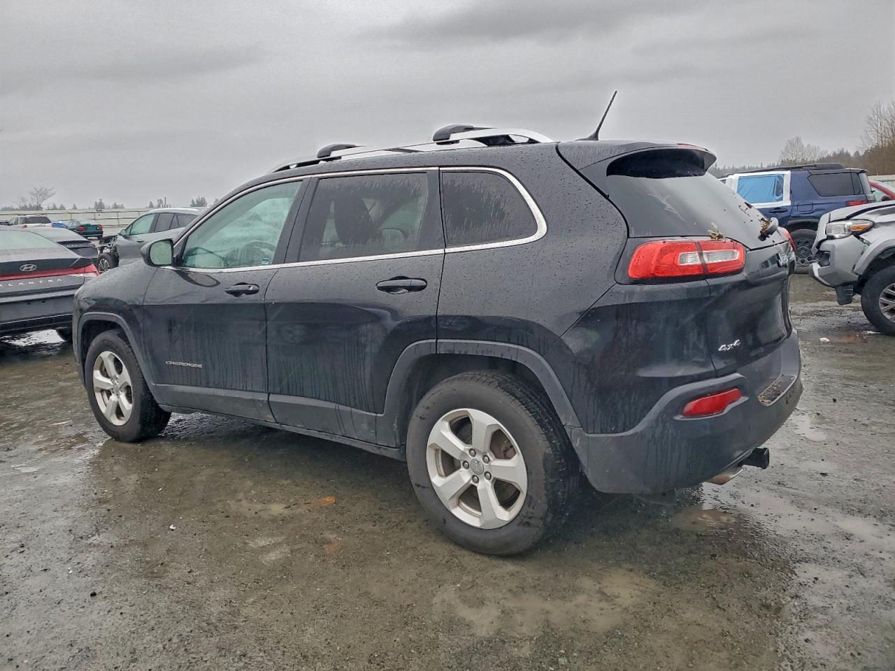 2014 Jeep Cherokee Latitude Black vin: 1C4PJMCB5EW208329