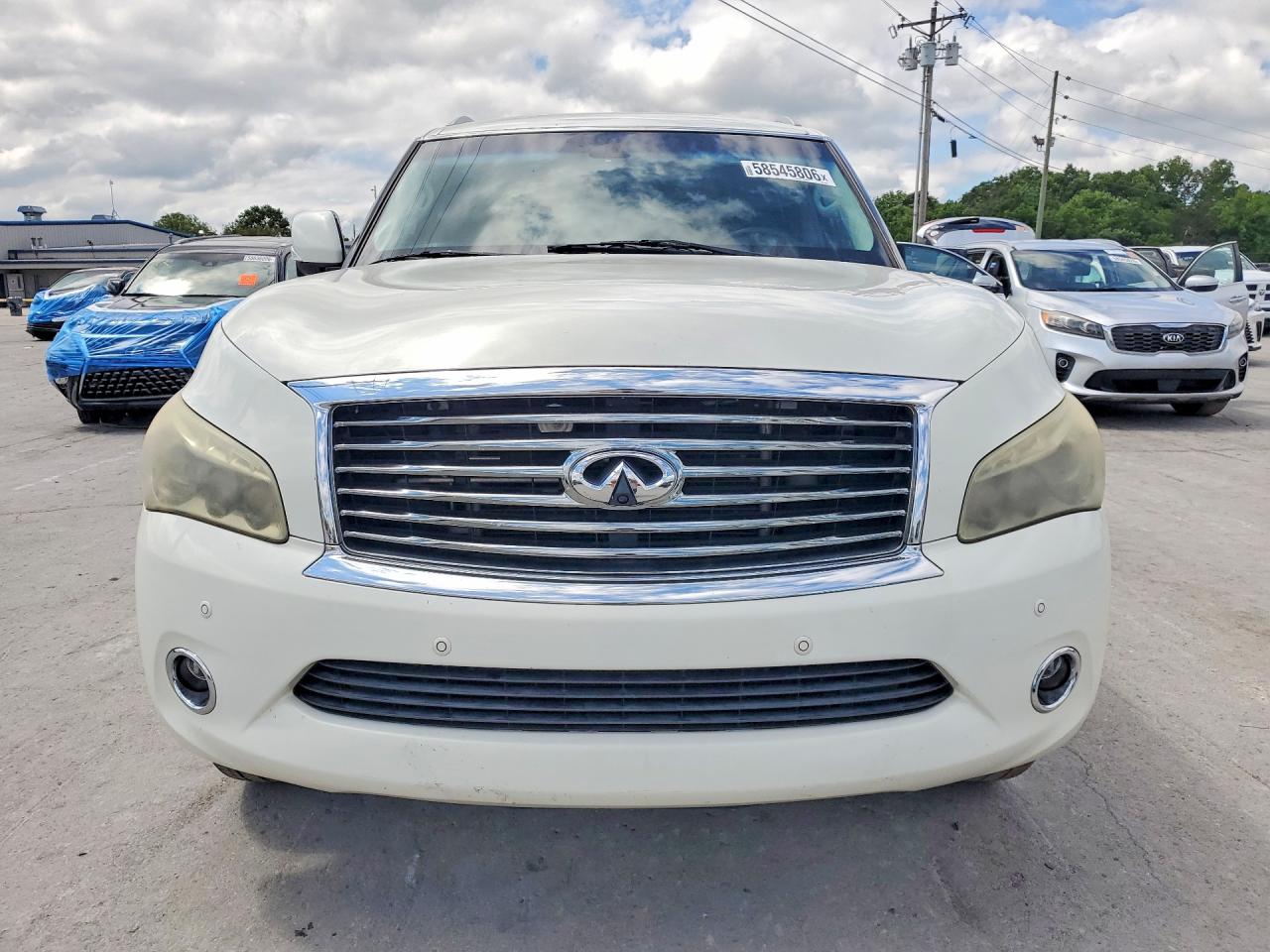 2013 Infiniti Qx56 Base White vin: JN8AZ2NE1D9061020