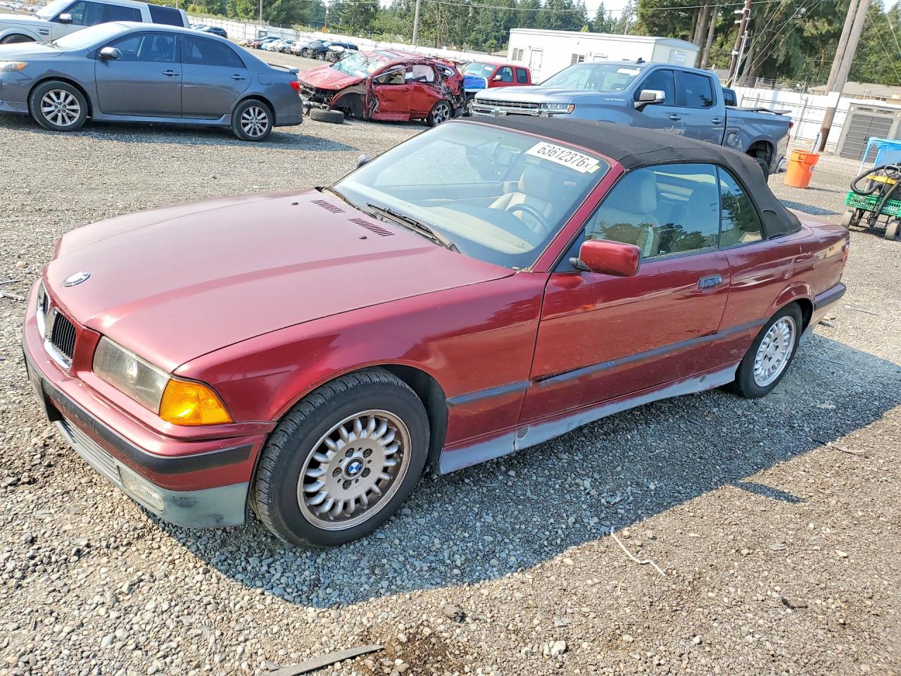 1994 Bmw 325 Ic Automatic Red vin: WBABJ6323RJD32950