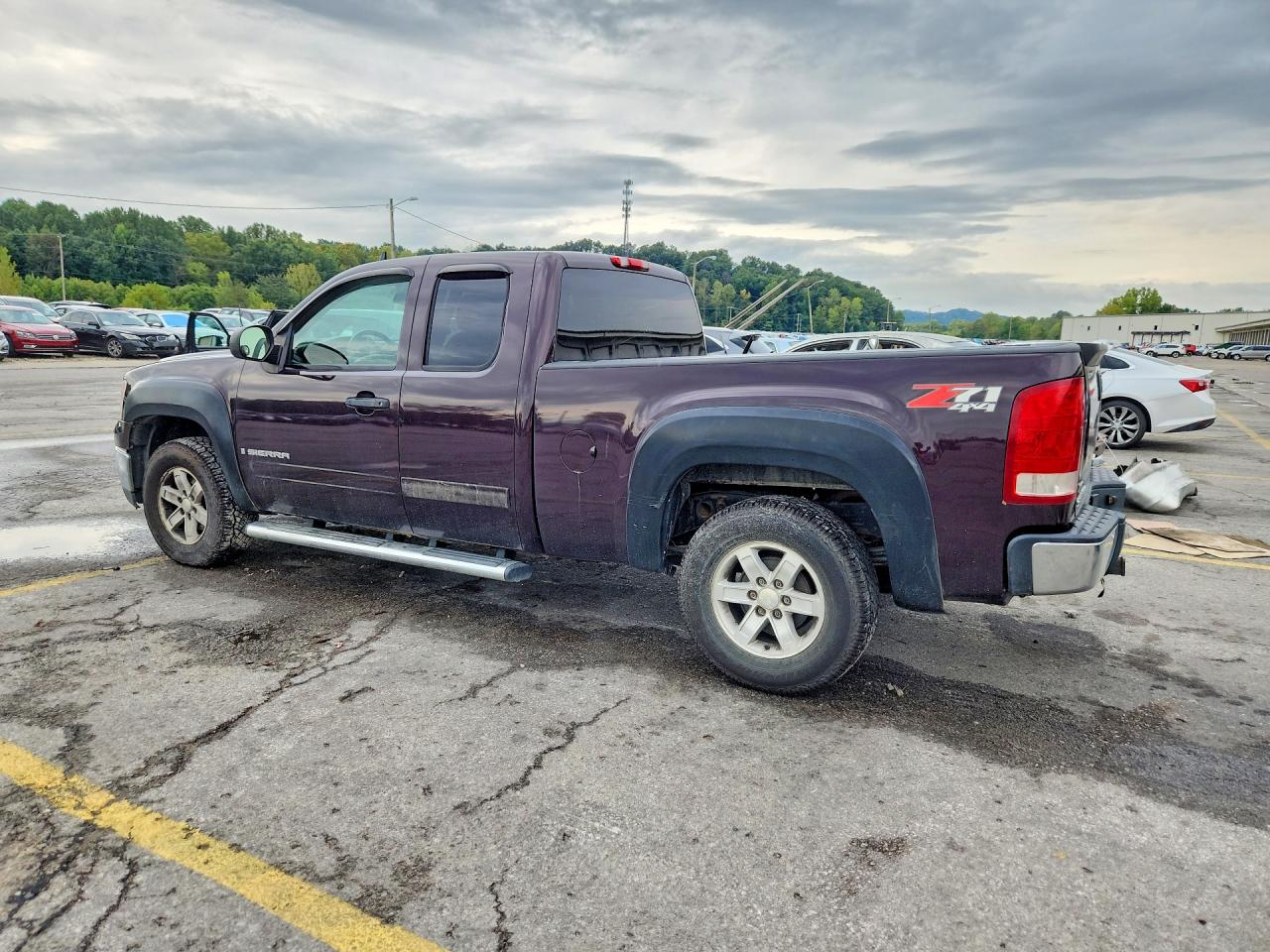 2008 Gmc Sierra K1500 Purple vin: 1GTEK19098Z306503