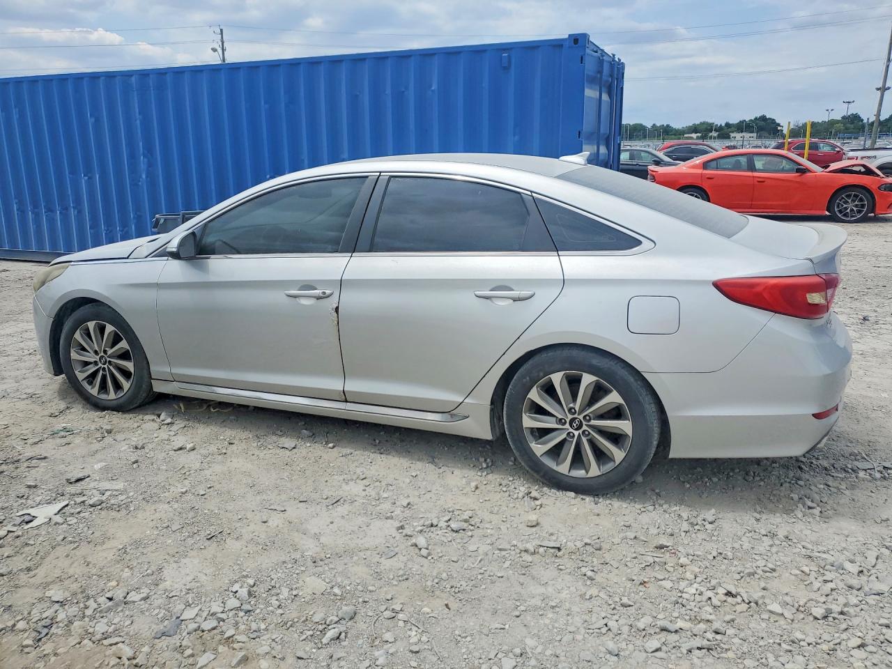 2015 Hyundai Sonata Sport Silver vin: 5NPE34AF4FH100167