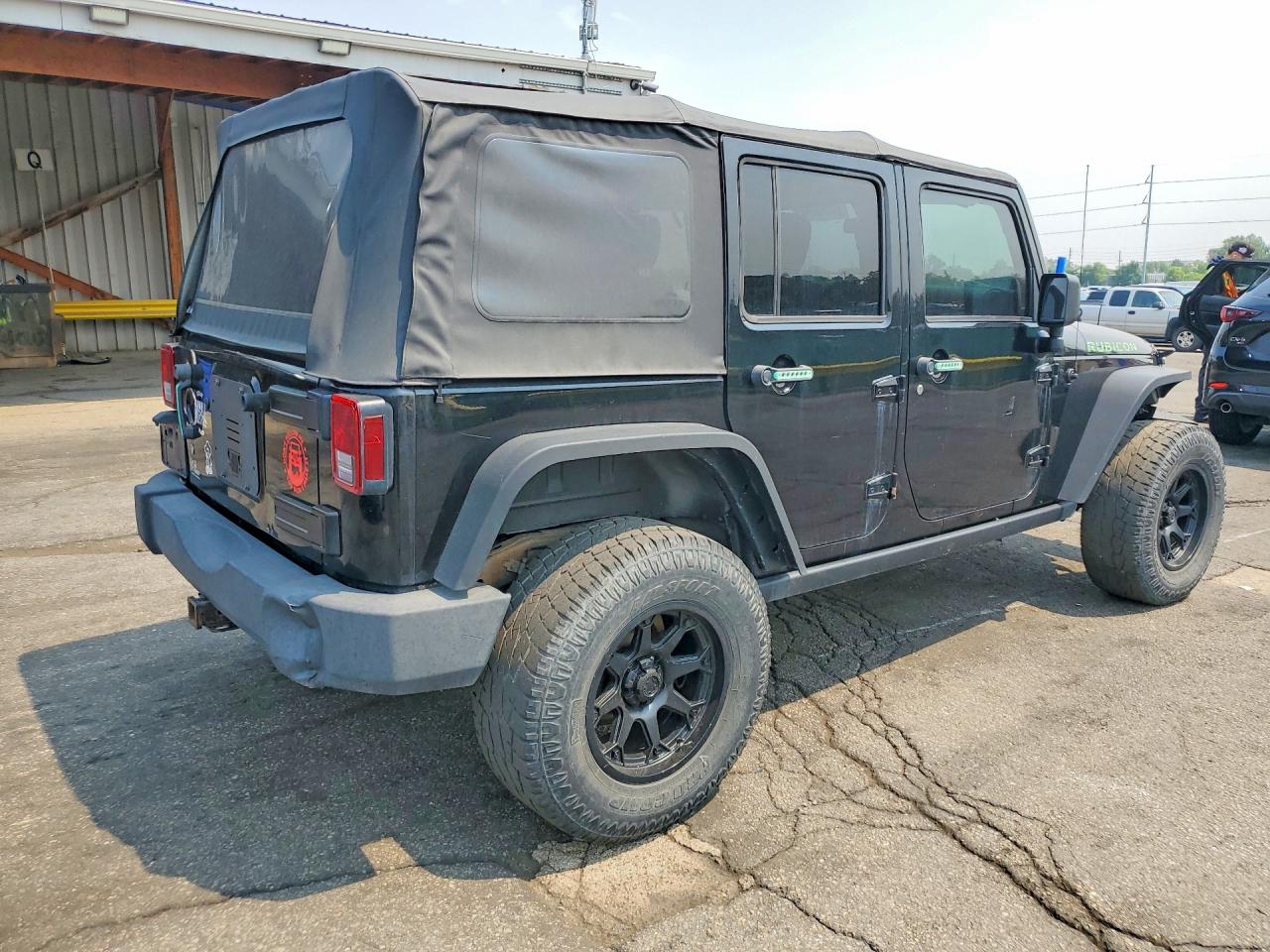 2011 Jeep Wrangler Unlimited Rubicon Black vin: 1J4HA6H10BL502437