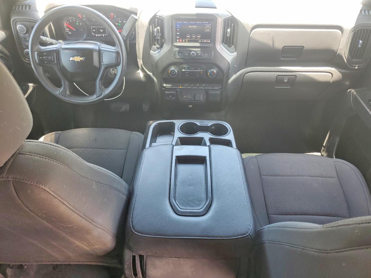 2021 Chevrolet Silverado K1500 Custom White vin: 3GCPYBEK1MG315288