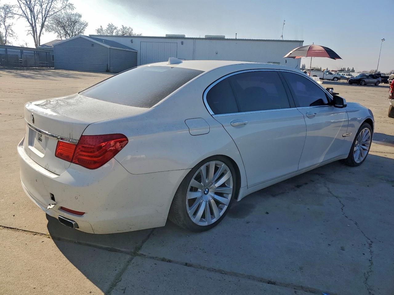 2011 Bmw 750 Li White vin: WBAKX8C52BC198217