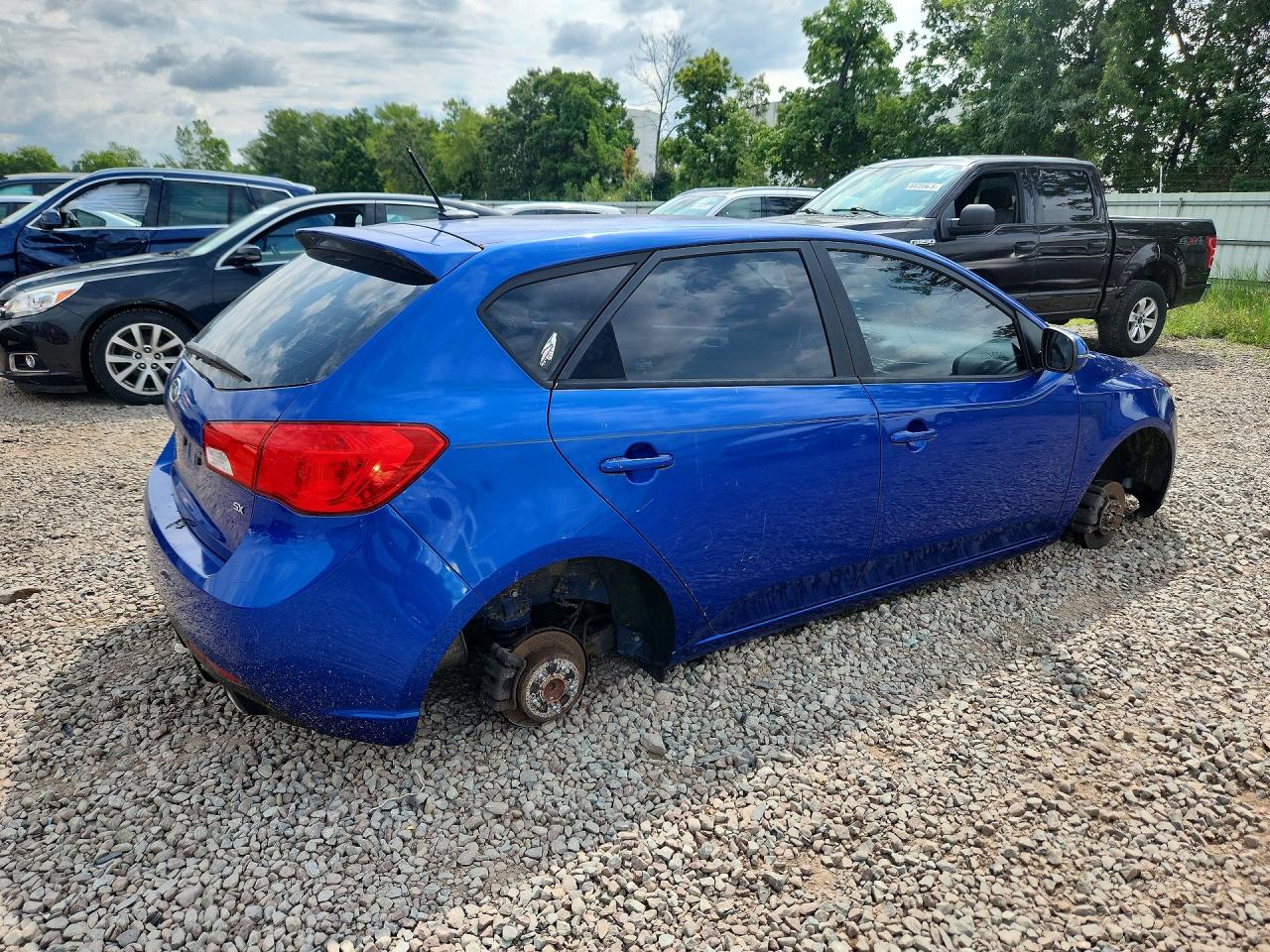 2011 Kia Forte5 Sx Blue vin: KNAFW5A38B5372946