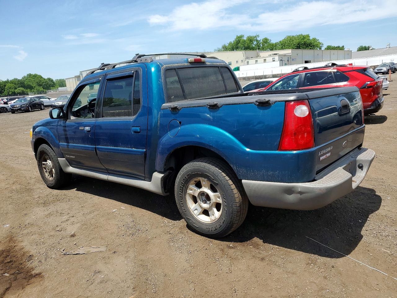 2001 Ford Explorer Sport Trac Green vin: 1FMZU77E01UC12702