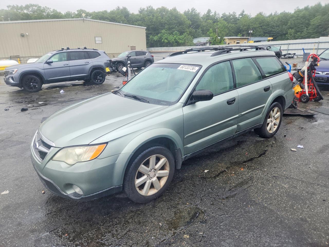 2009 Subaru Outback 2.5i Green vin: 4S4BP61C997336343