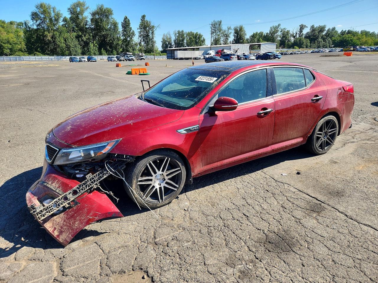 2015 Kia Optima Sx Red vin: 5XXGR4A61FG482435