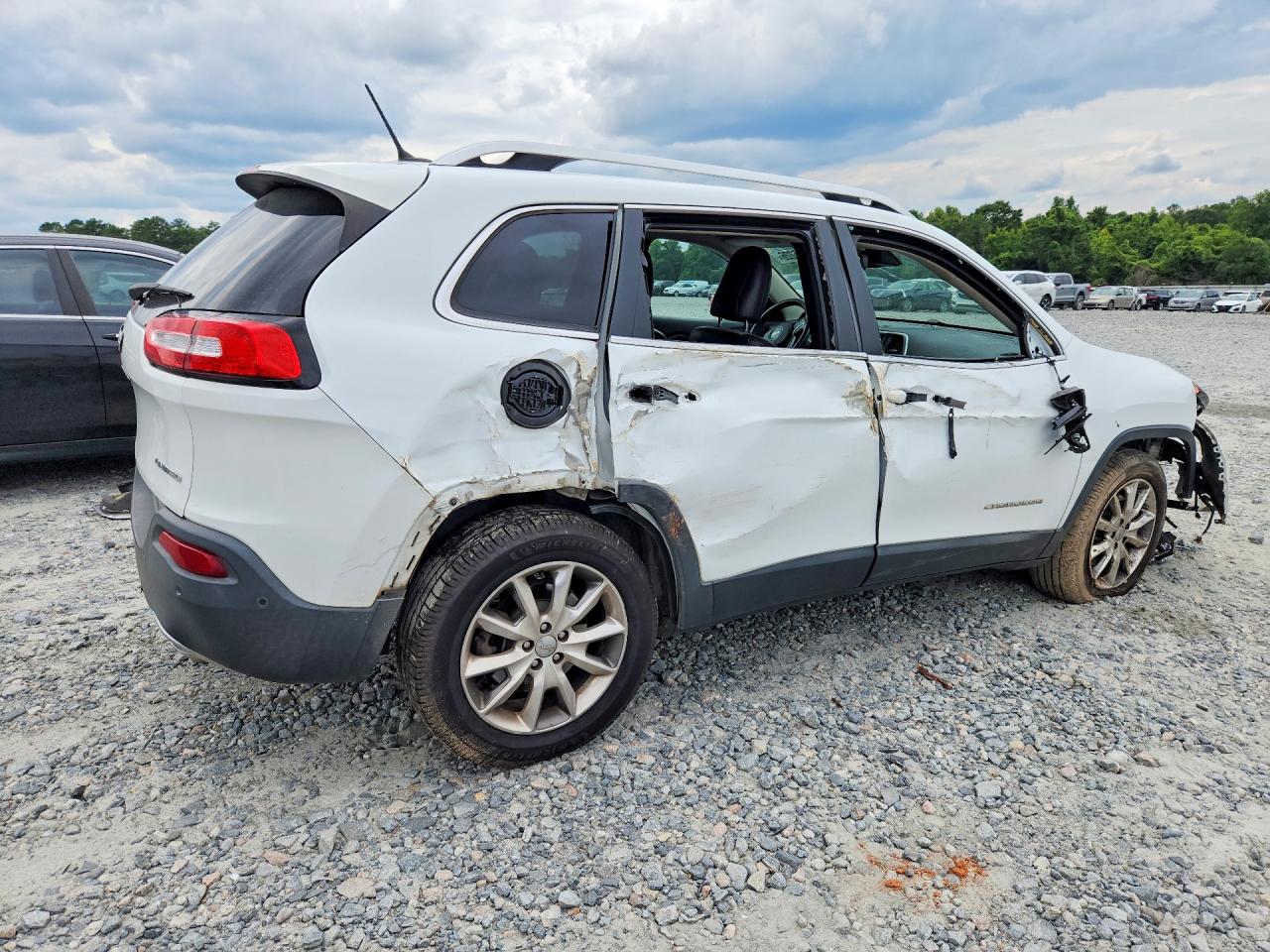 2014 Jeep Cherokee Limited Белый vin: 1C4PJLDS3EW115236