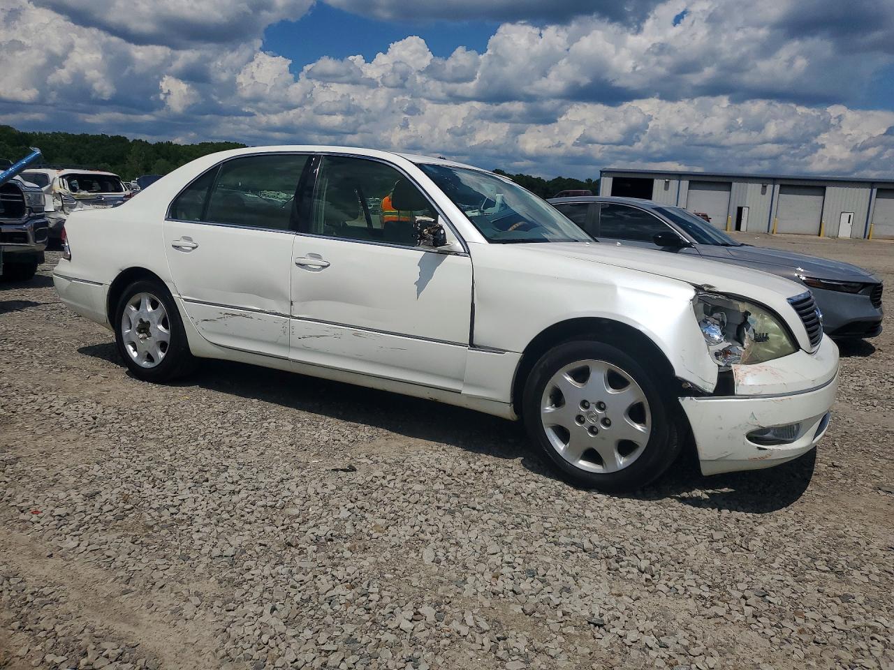 2003 Lexus Ls 430 White vin: JTHBN30F230102838