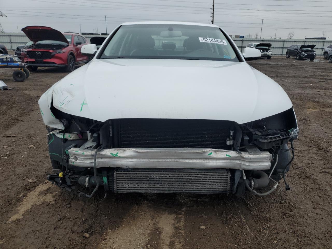 2013 Audi A4 Premium White vin: WAUBFAFL5DN023407