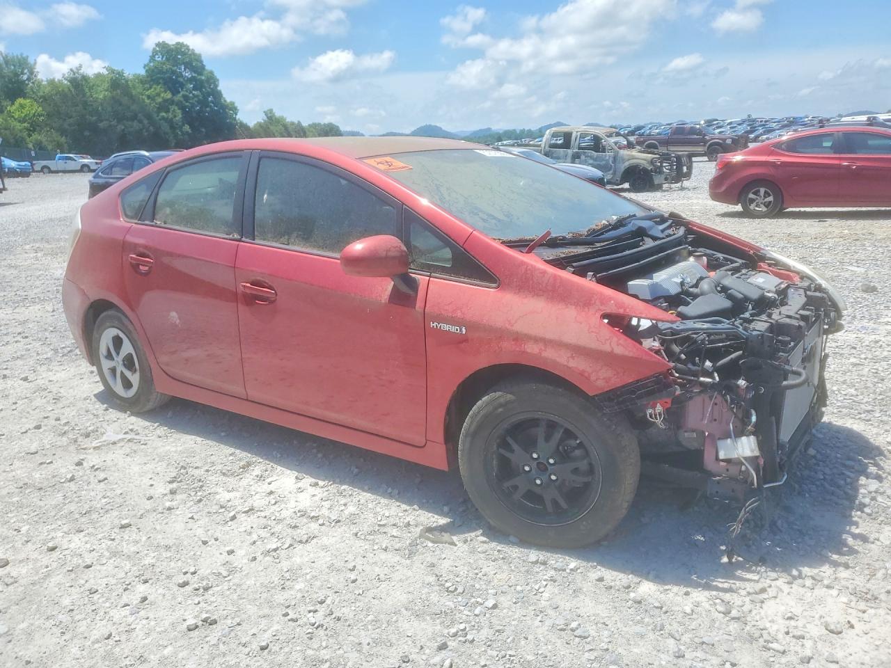 2012 Toyota Prius Two Red vin: JTDKN3DU1C1546006