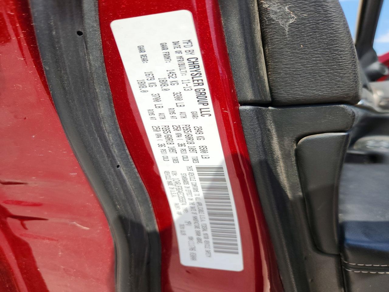 2014 Jeep Grand Cherokee Limited Red vin: 1C4RJFBG4EC355874