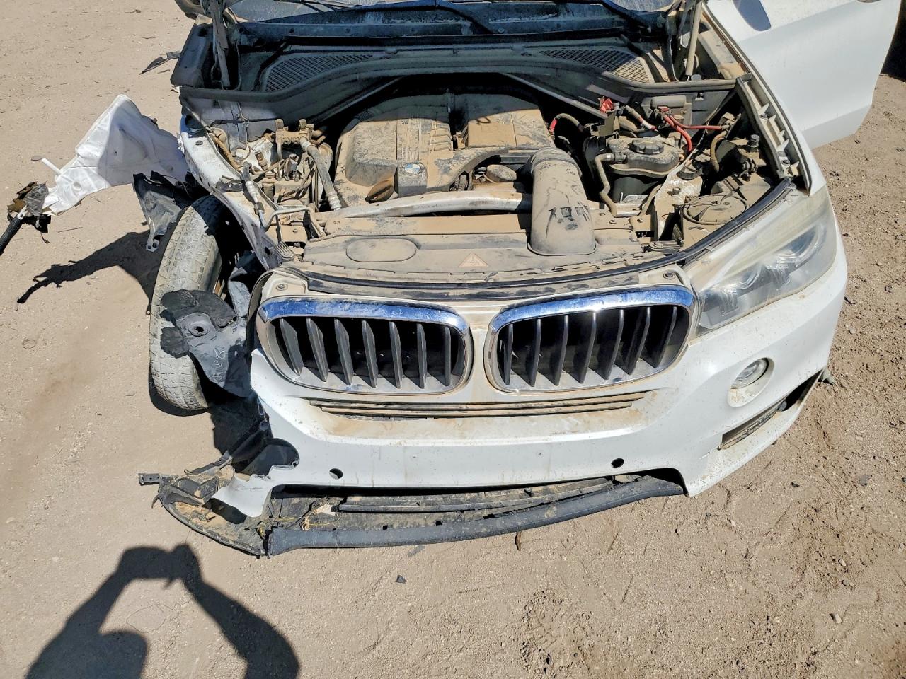 2015 Bmw X5 Xdrive35i White vin: 5UXKR0C5XF0K62718