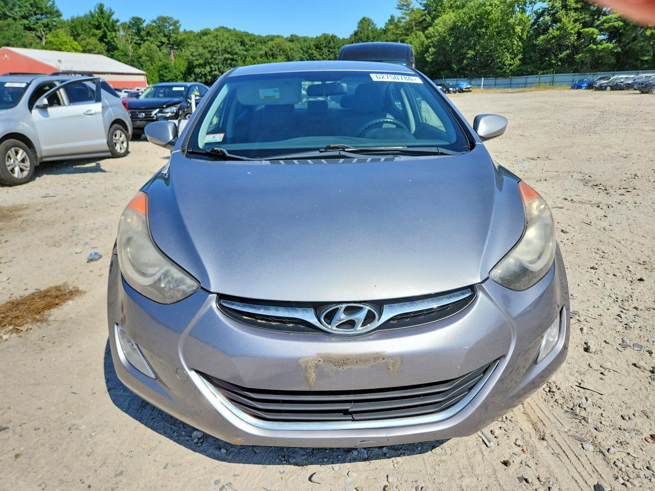 2012 Hyundai Elantra Gls Gray vin: KMHDH4AE0CU256790