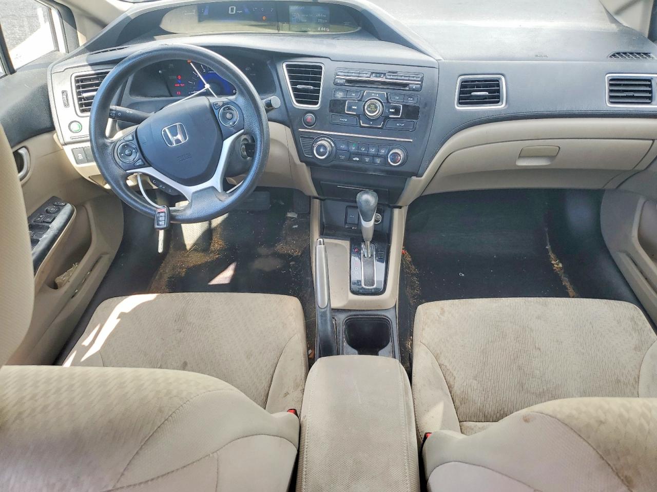 2014 Honda Civic Lx Белый vin: 19XFB2F50EE244880