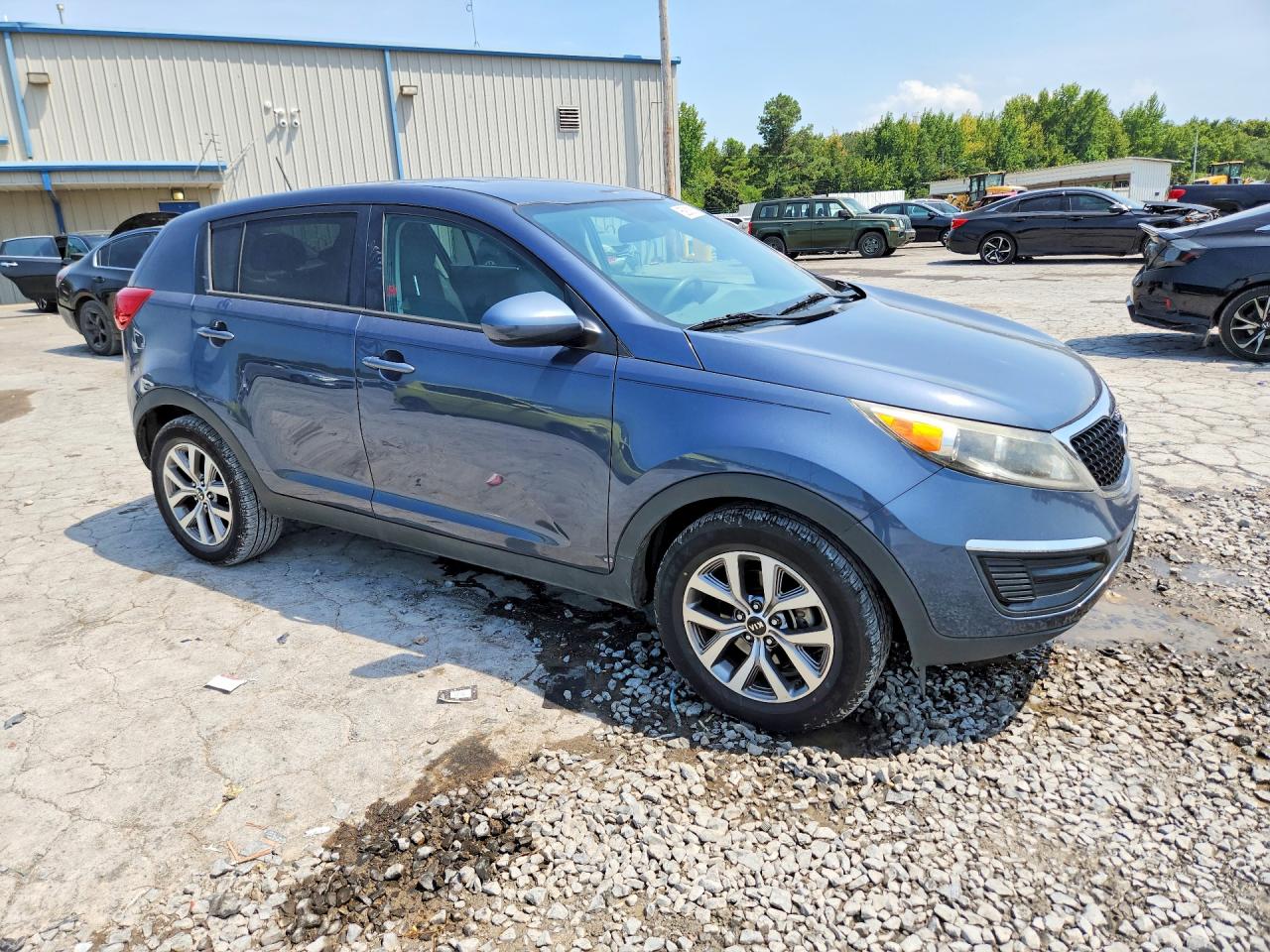 2015 Kia Sportage Lx Blue vin: KNDPB3AC2F7784684