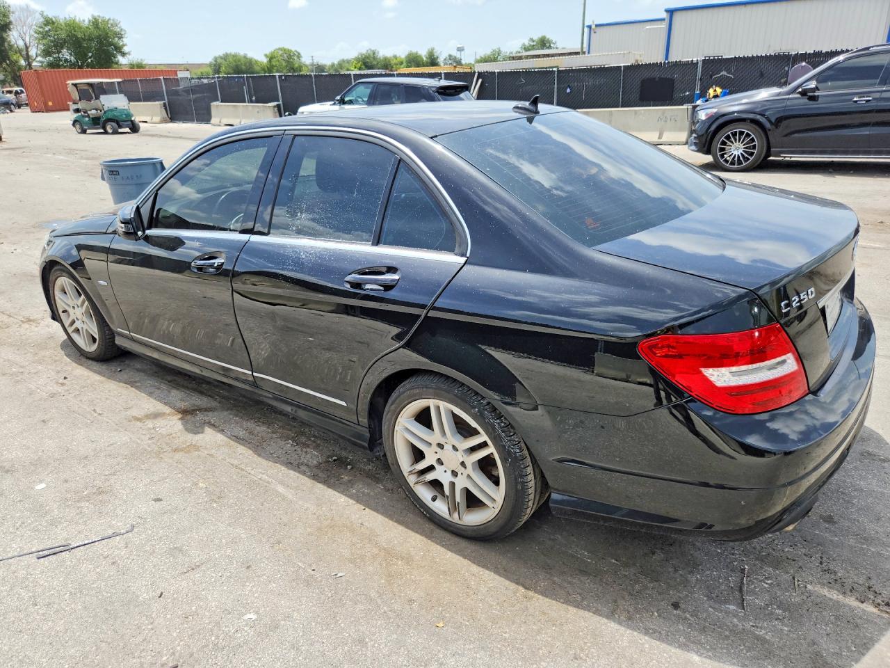 2012 Mercedes-benz C 250 Black vin: WDDGF4HB6CR224552