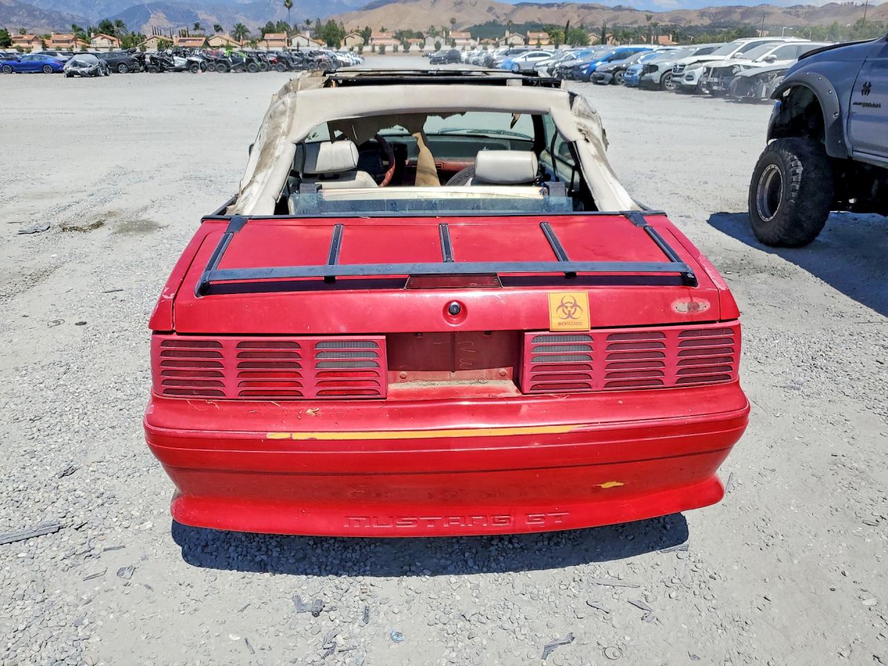 1991 Ford Mustang Gt Red vin: 1FACP45E5MF131616